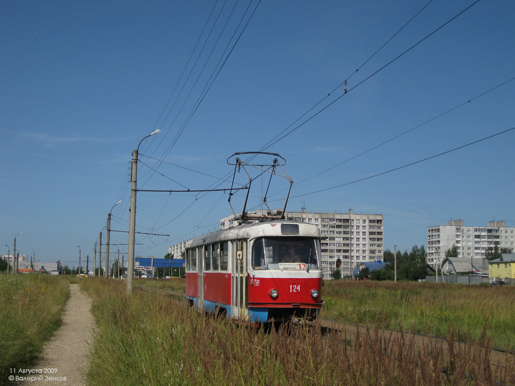 Тверь, Tatra T3SU № 124; Тверь — Трамвайные линии: Московский район (линия в микрорайон "Южный")