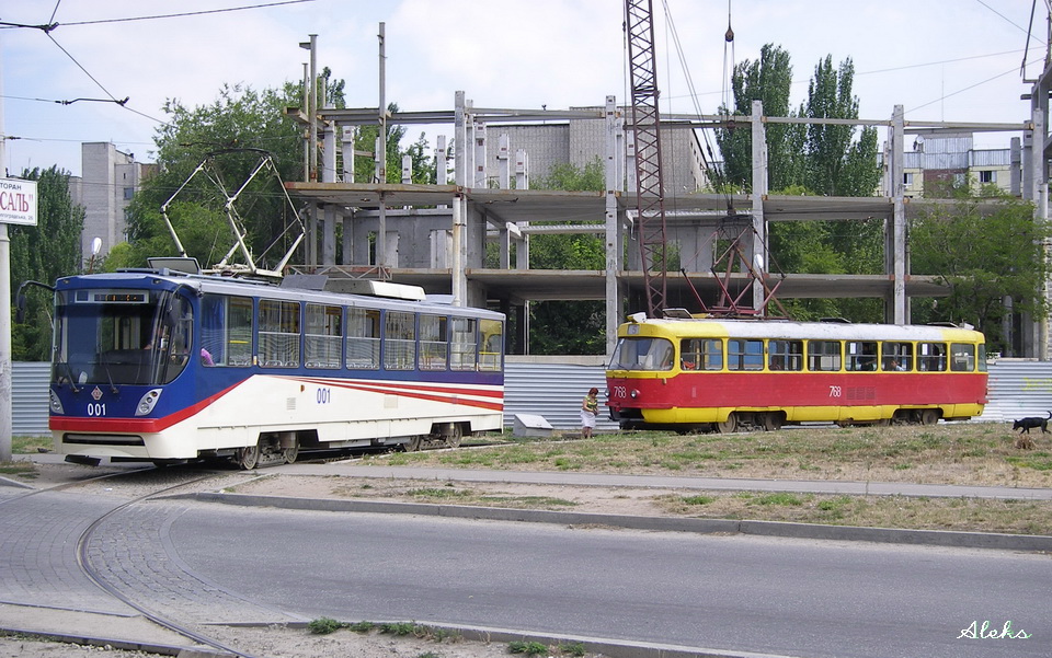 Запоріжжя, К1 № 001; Запоріжжя, Tatra T3SU № 768