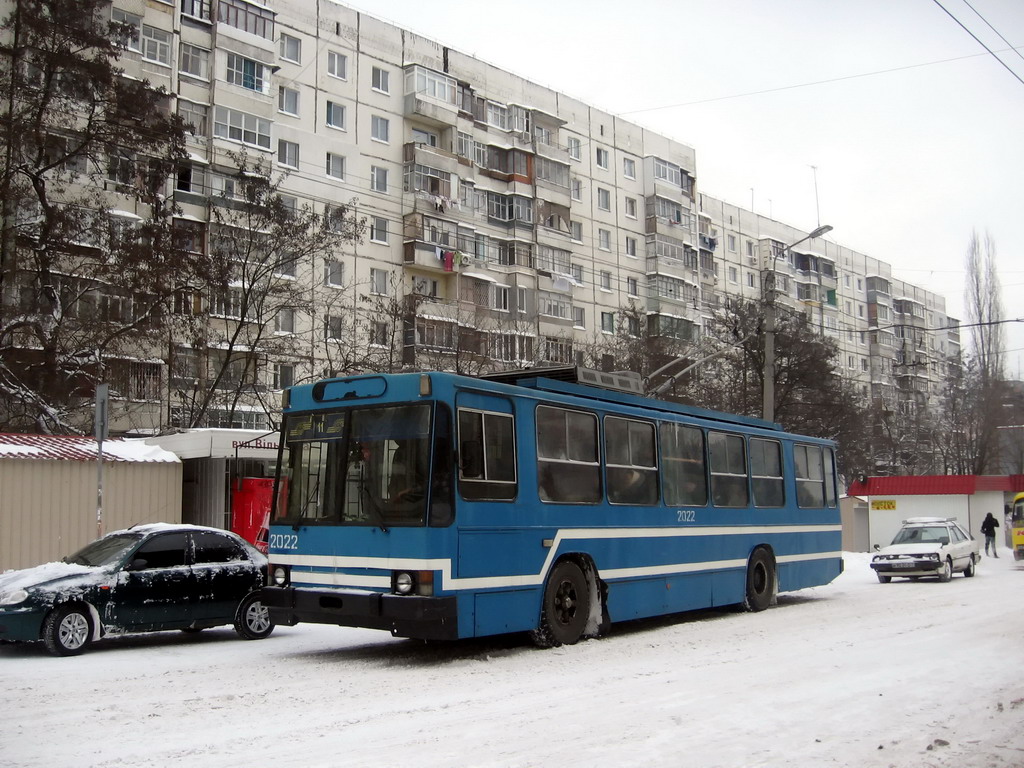 Одесса, ЮМЗ Т1Р (Т2П) № 2022; Одесса — 23.02.2007 — Снегопад и его последствия