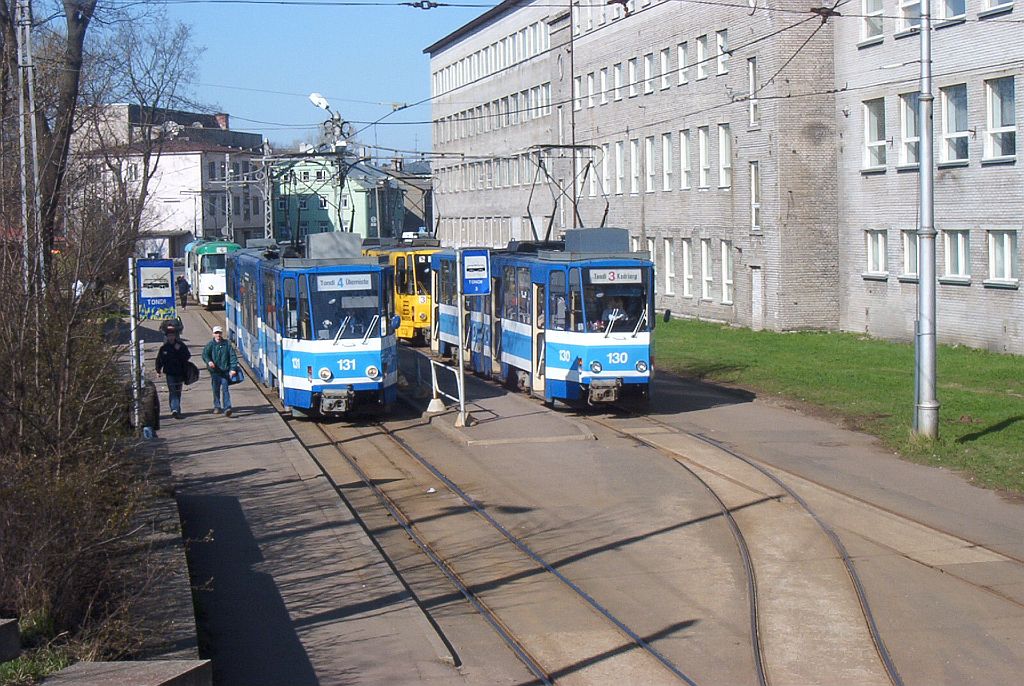 Таллин, Tatra KT6T № 131; Таллин, Tatra KT4D № 130