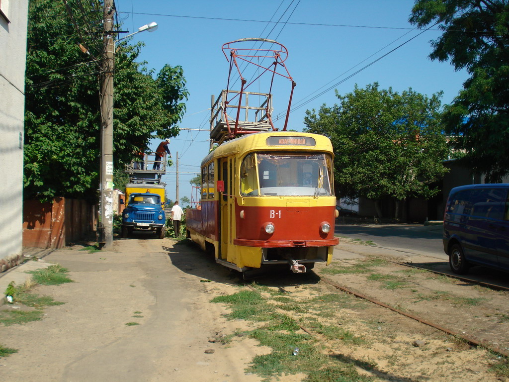 Odesa, Tatra T3SU (2-door) nr. В-1; Odesa — 2008–09: Reconstruction of Fontanska Doroha