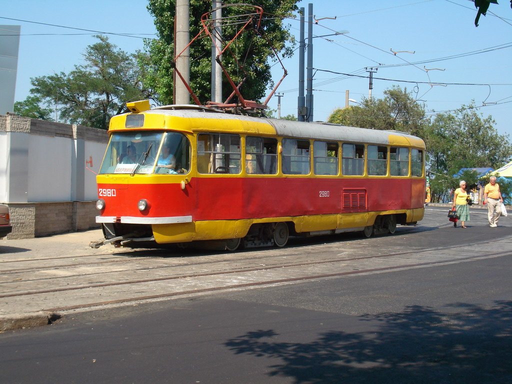 Одесса, Tatra T3SU № 2980; Одесса — 2008–09 — Реконструкция Фонтанской дороги