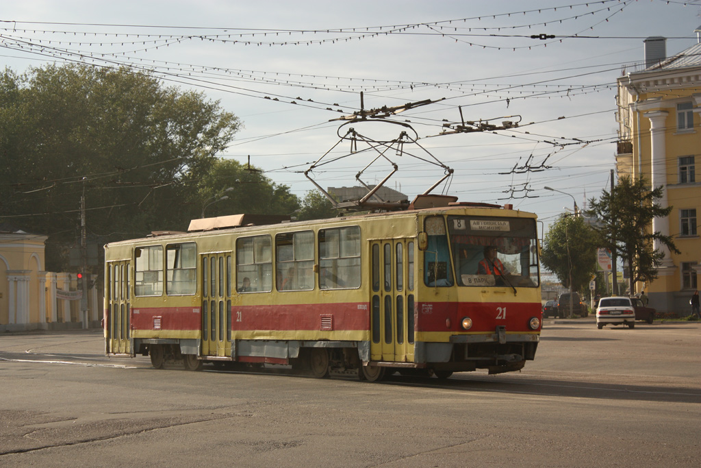 Tver, Tatra T6B5SU č. 21; Tver — Streetcar lines: Moskovsky District