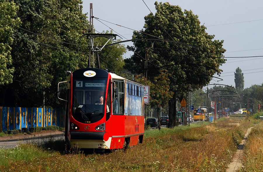 Silesia trams, Konstal 105N-HF11AC č. 788; Silesia trams — Tramway Network in Gliwice (26.08.1894 — 31.08.2009)