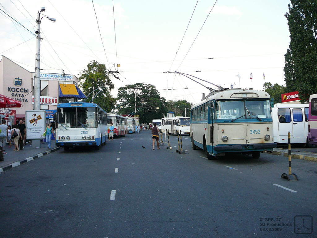 Krymo troleibusai, Škoda 14Tr11/6 nr. 2150; Krymo troleibusai, Škoda 9Tr18 nr. 3452