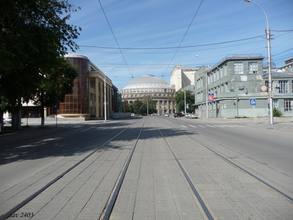Новосибирск — Трамвайные и троллейбусные линии и конечные