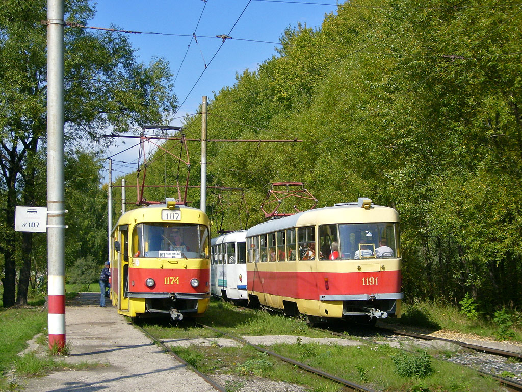Ульяновск, Tatra T3SU № 1174; Ульяновск, Tatra T3SU № 1191; Ульяновск — Узловые и конечные станции