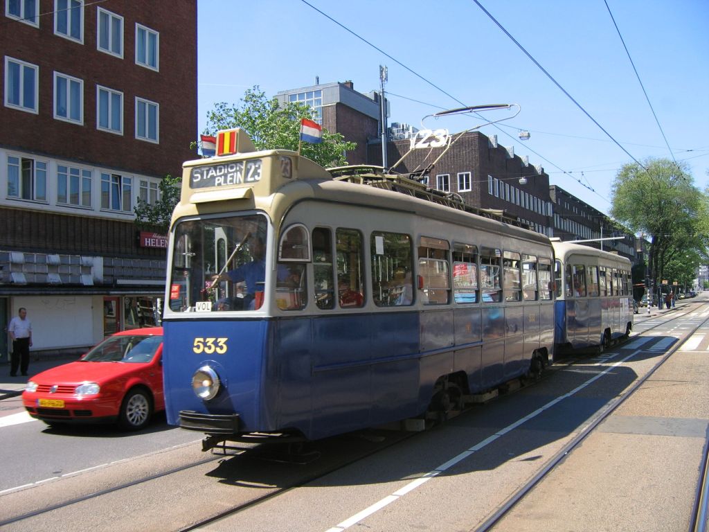 Амстердам, Трёхосный моторный Werkspoor № 533; Амстердам — 75 лет NVBS