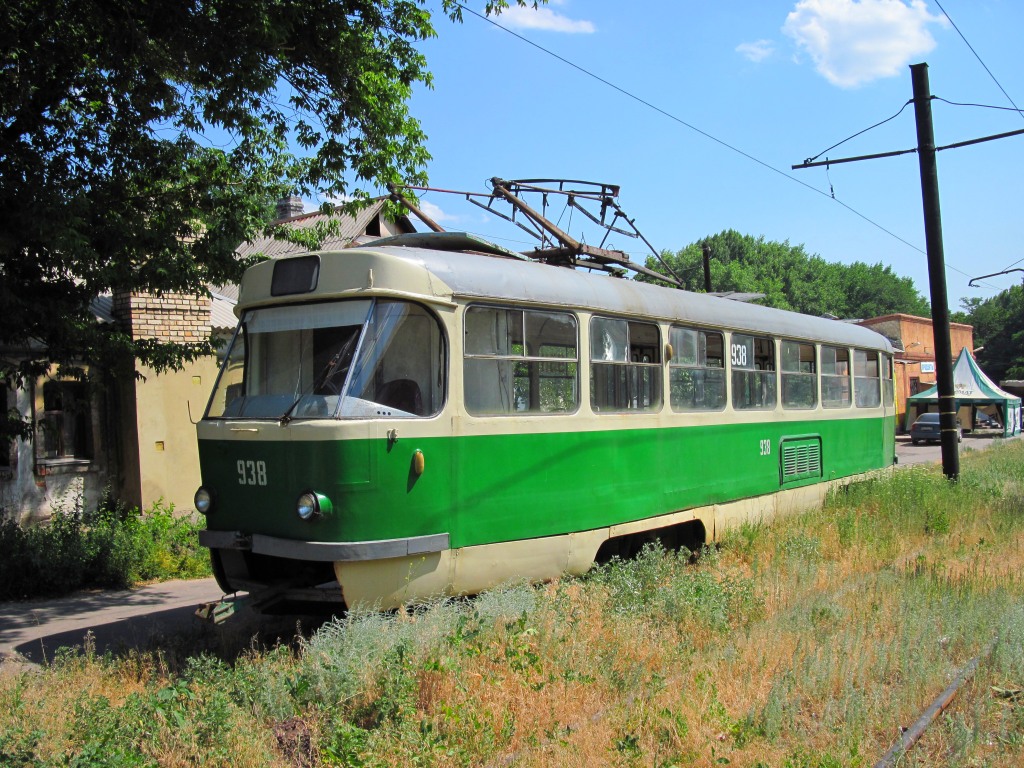 Donețk, Tatra T3SU nr. 938; Donețk — Tram line to Mushketovo station