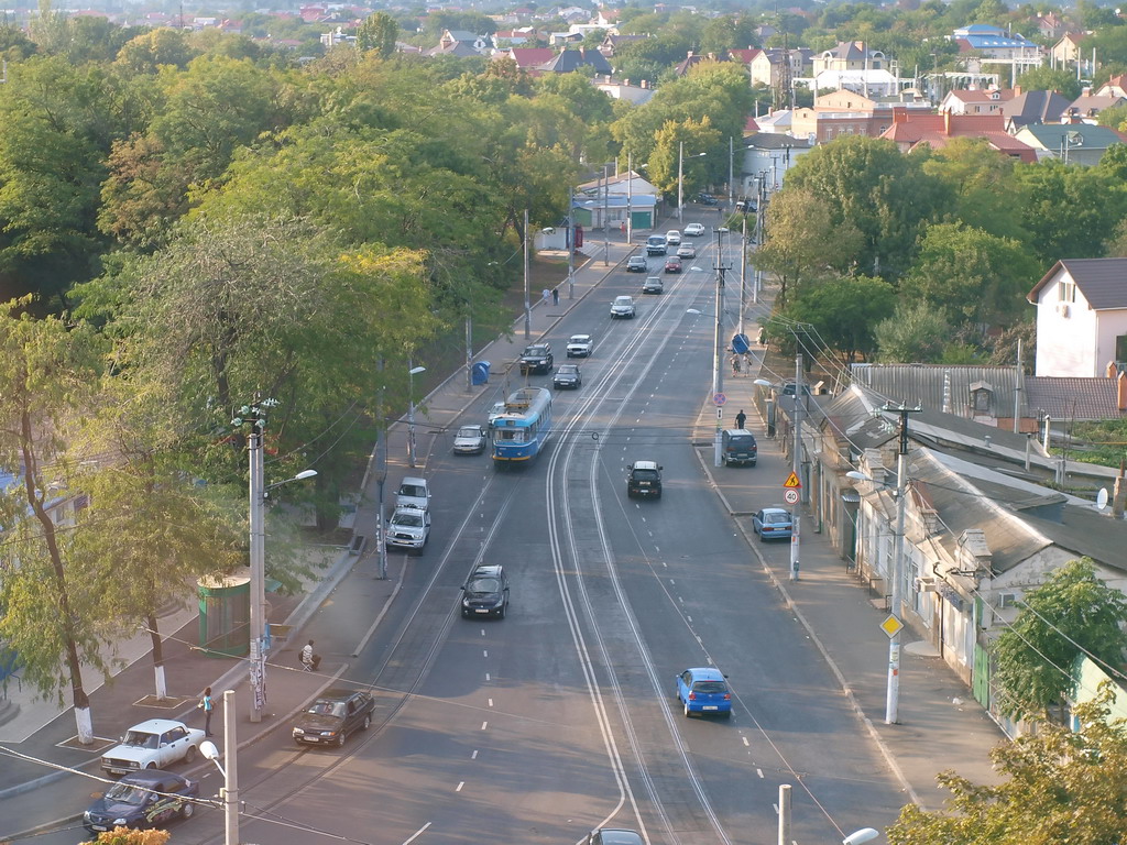 Oděsa — Aerial Views; Oděsa — Tramway lines; Oděsa — Tramway Lines: Velykyi Fontan