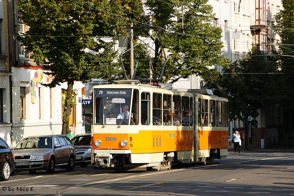 Leipzig, Tatra KT4D № 1308