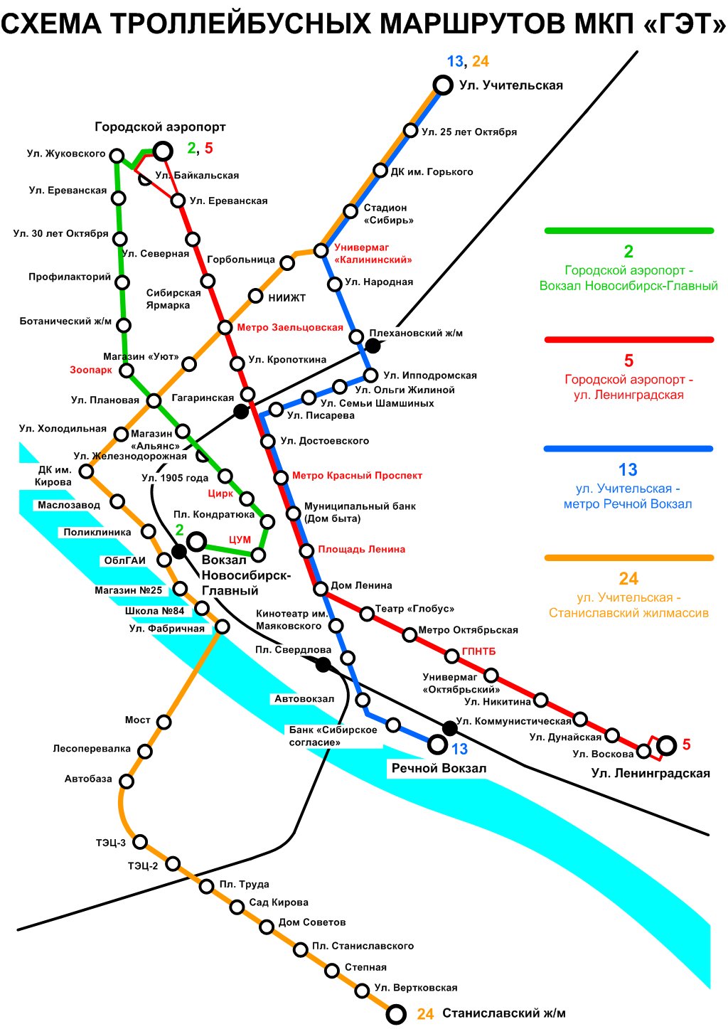 Новосибирск — Схемы