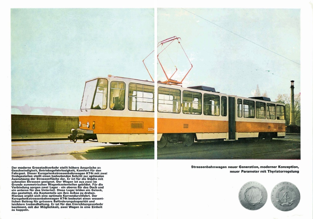 Praha, Tatra KT4Dt č. 0014; Advertising and documentation; Praha — ČKD Tatra factory