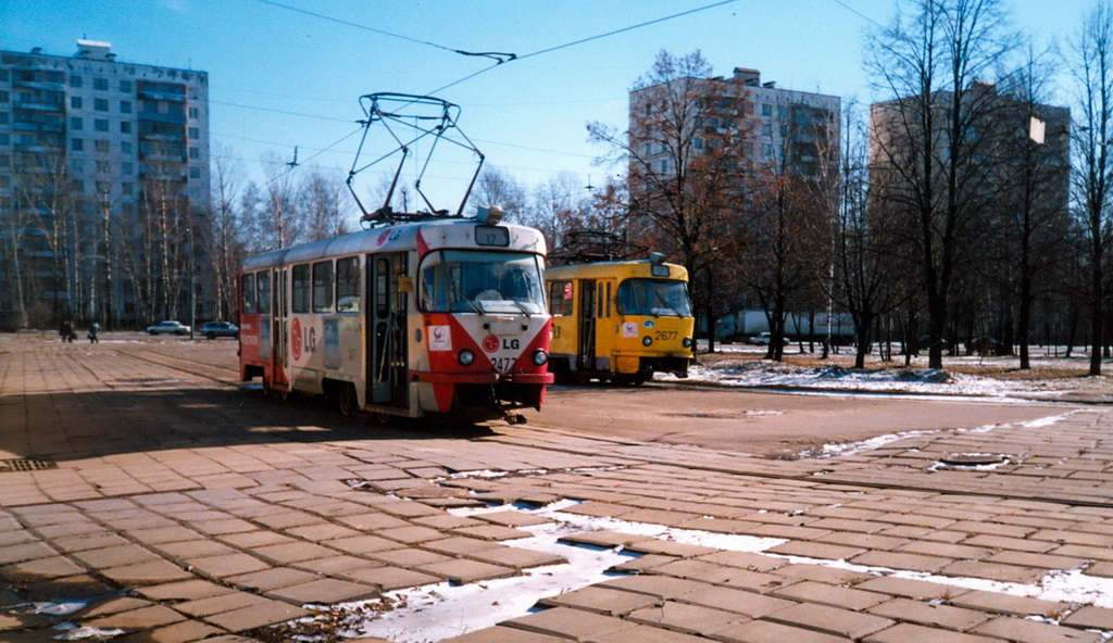 Moscow, Tatra T3SU № 2477