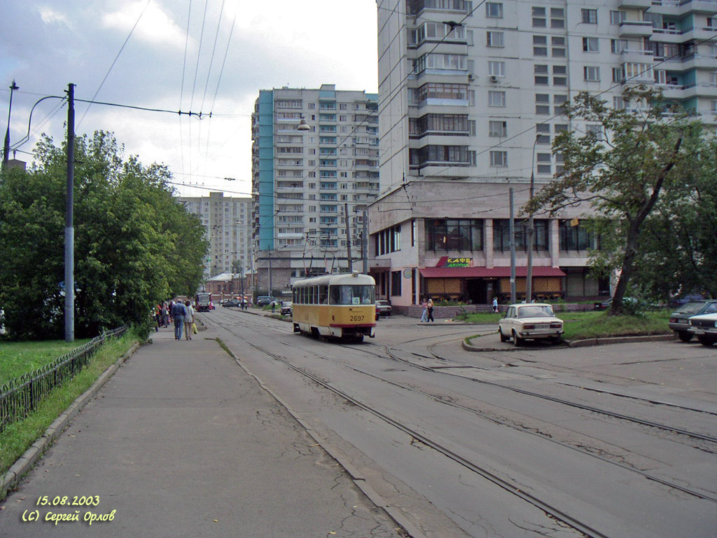 Moscova, Tatra T3SU nr. 2697; Moscova — Tram lines: Eastern Administrative District