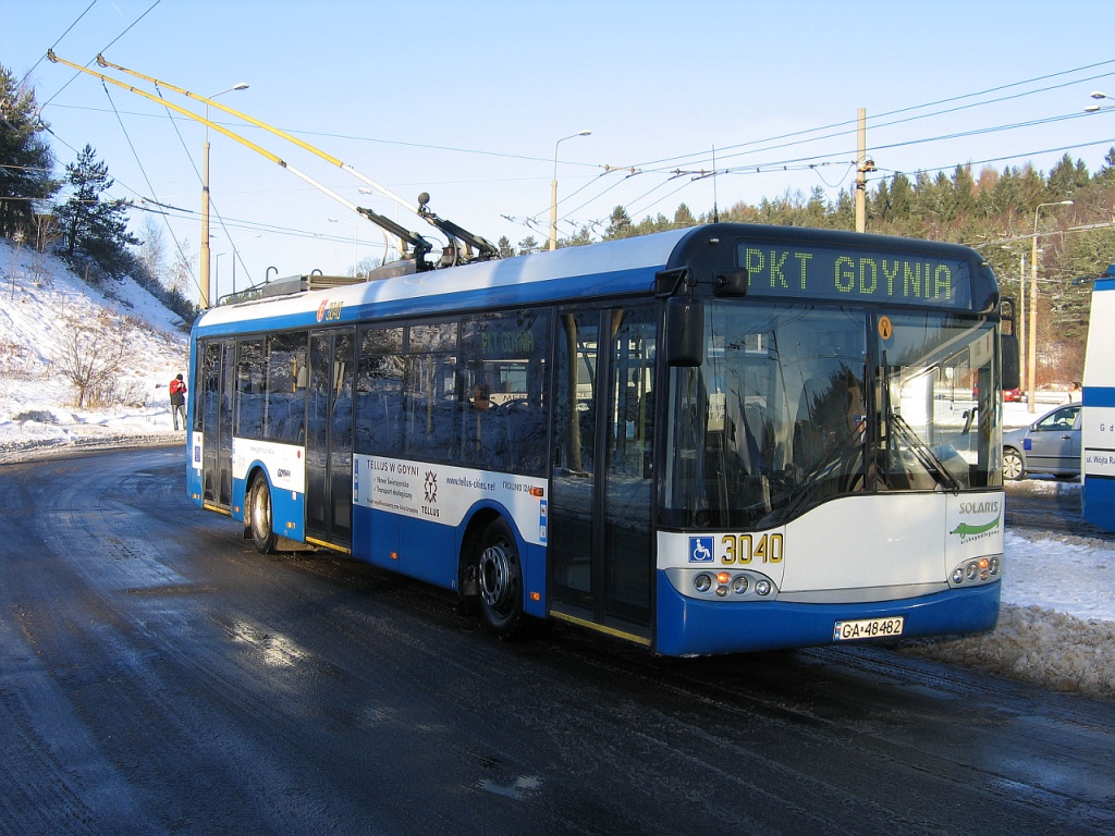 Gdynia, Solaris Trollino II 12 AC nr. 3040