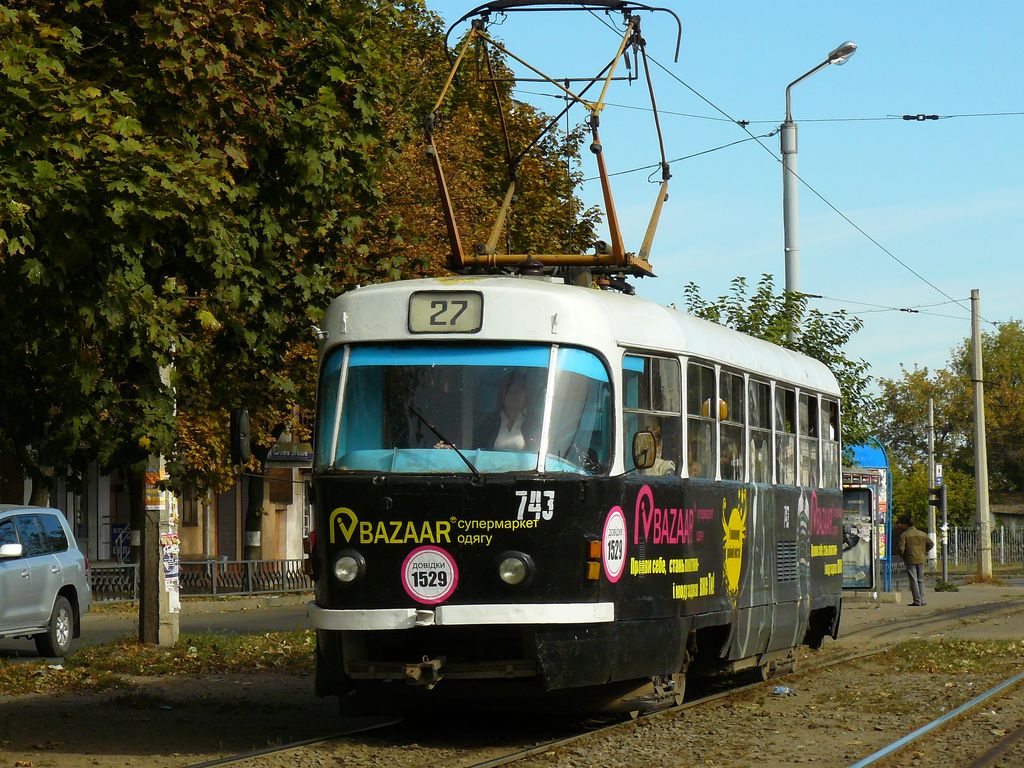 Kharkiv, Tatra T3SU # 743