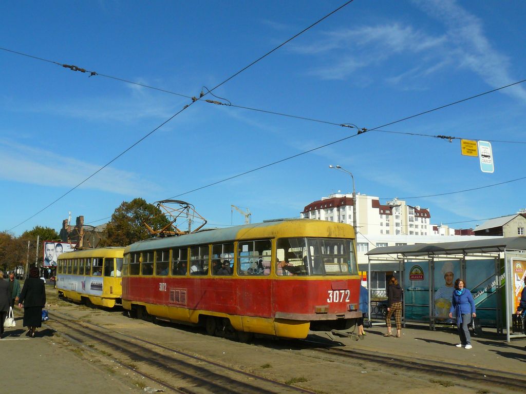 Харьков, Tatra T3SU (двухдверная) № 3072