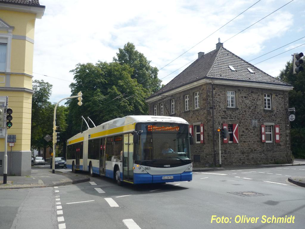 Solingen, Hess SwissTrolley 3 (BGT-N2C) Nr. 961