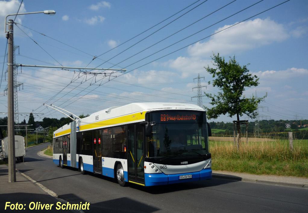Solingen, Hess SwissTrolley 3 (BGT-N2C) Nr 965