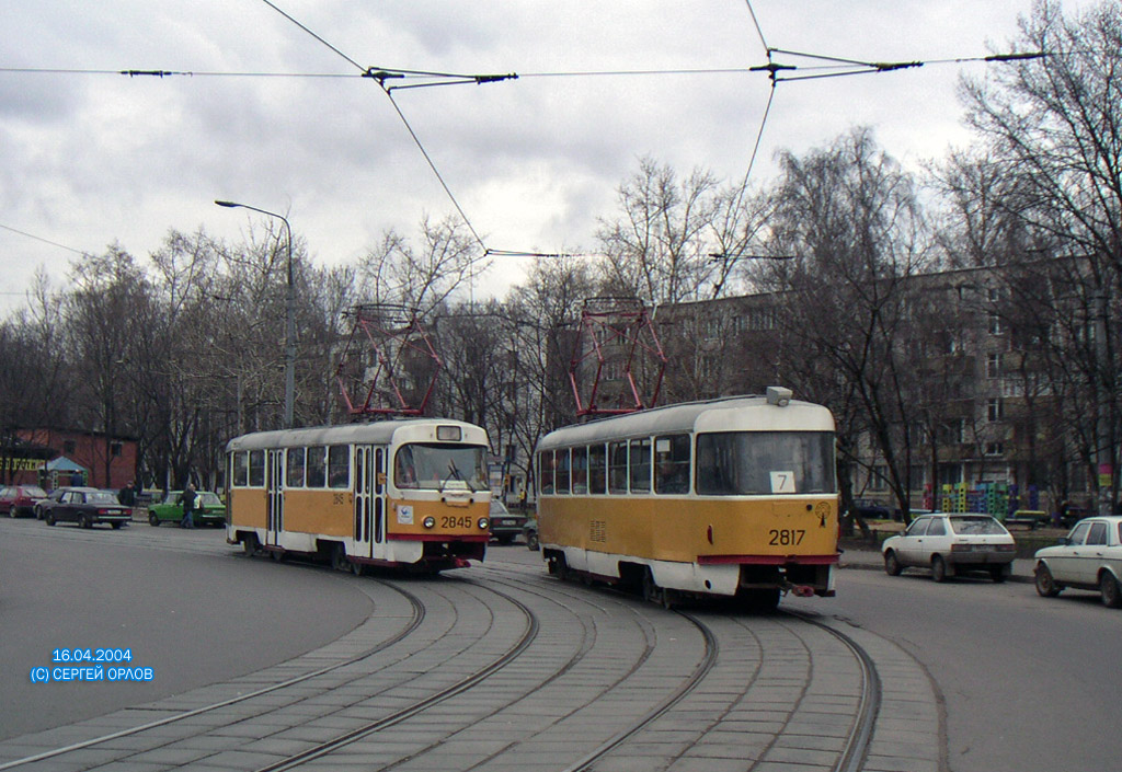 Moskau, Tatra T3SU Nr. 2845; Moskau, Tatra T3SU Nr. 2817