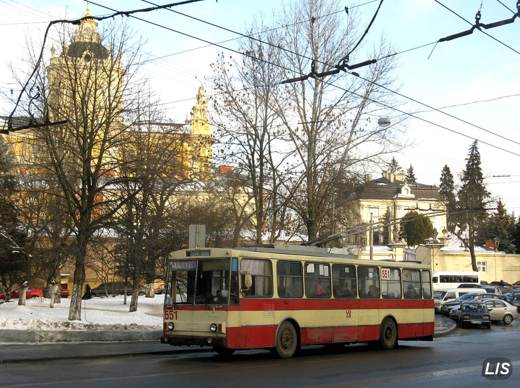 Львов, Škoda 14Tr89/6 № 551