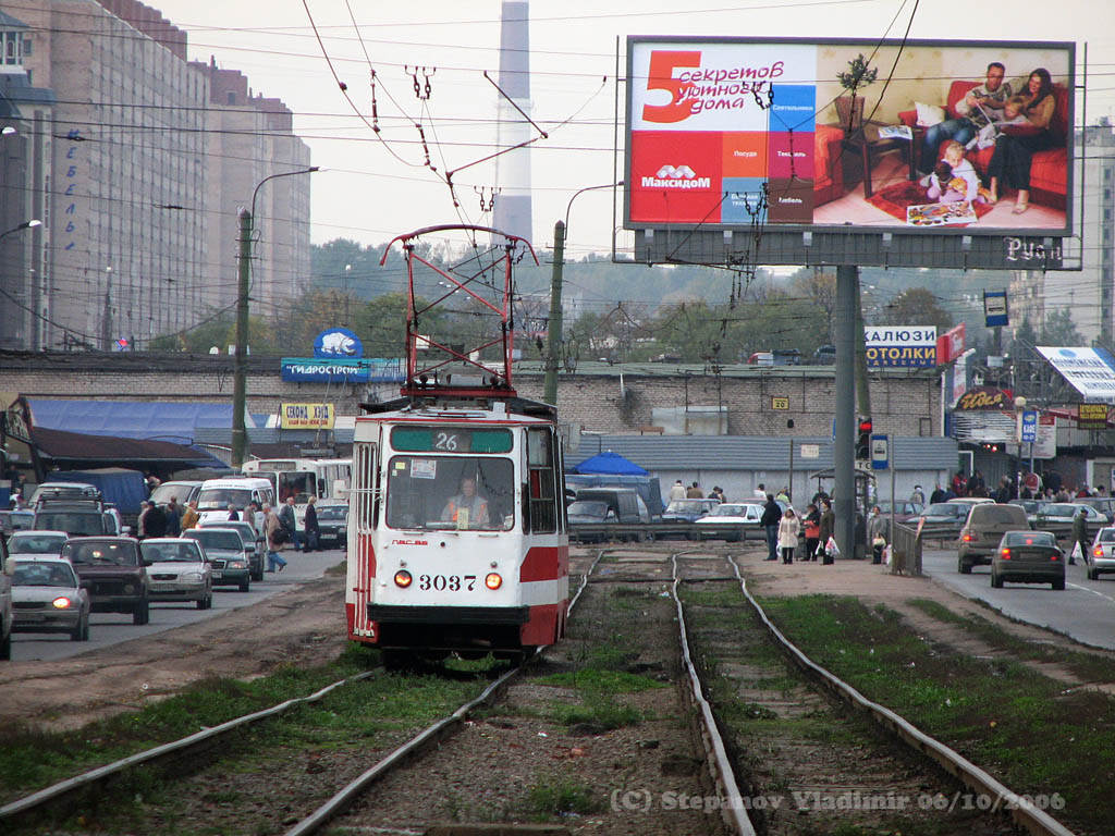 Pietari, LVS-86K # 3037; Pietari — Tram lines and infrastructure
