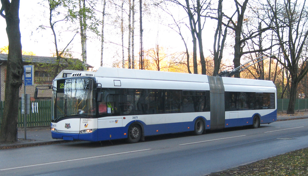 Рига, Solaris Trollino III 18 Ganz-Škoda № 26673