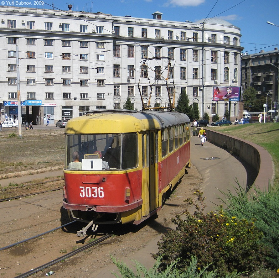 Харьков, Tatra T3SU (двухдверная) № 3036