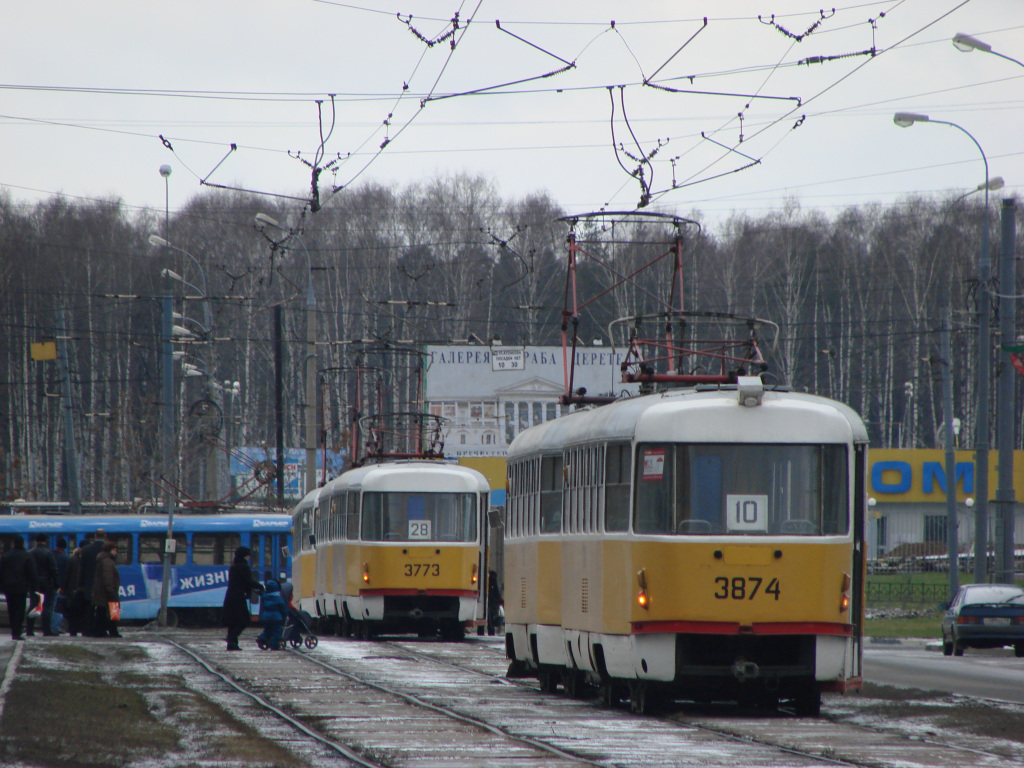 Москва, Tatra T3SU № 3874