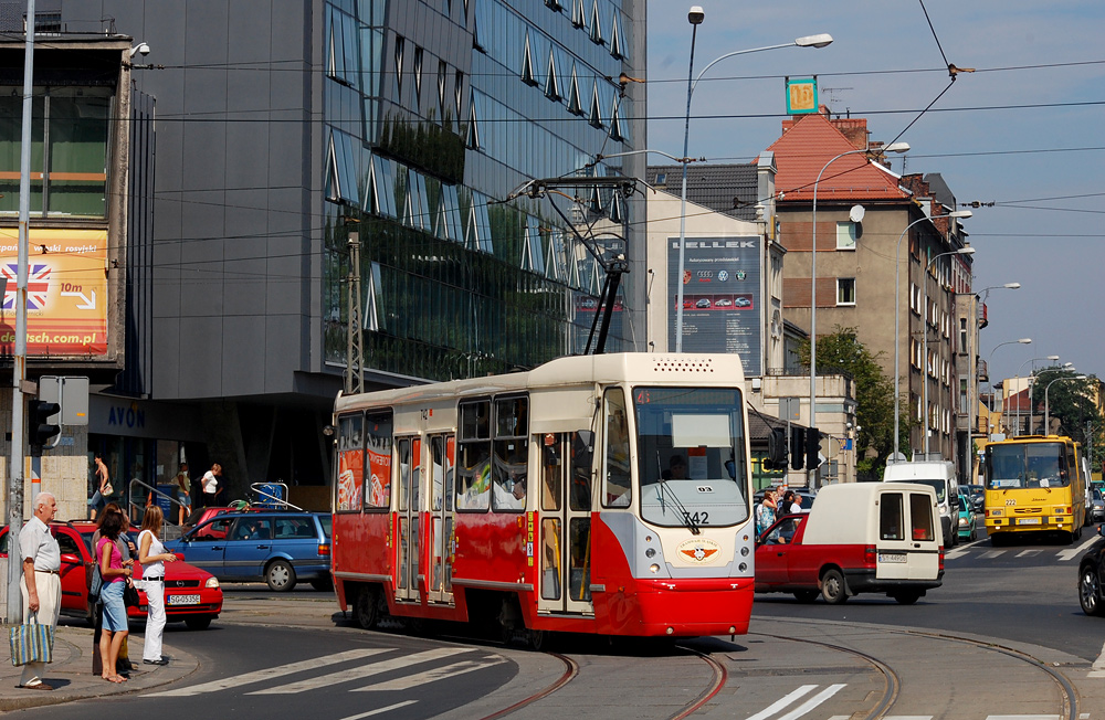 Силезские трамваи, Konstal 105N-2K № 742; Силезские трамваи — Трамвайная сеть в Гливице (26.08.1894 — 31.08.2009)