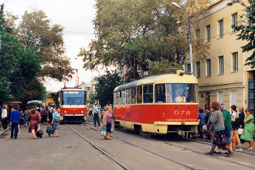 Орёл, Tatra T6B5SU № 097; Орёл, Tatra T3SU № 078; Орёл — Исторические фотографии [1946-1991]