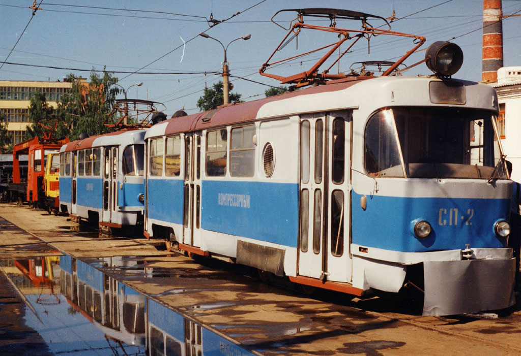 Oriolas, Tatra T3SU nr. СП-1; Oriolas, Tatra T3SU nr. СП-2; Oriolas — Historical photos [1992-2005]; Oriolas — Tram depot named by Y. Vitas