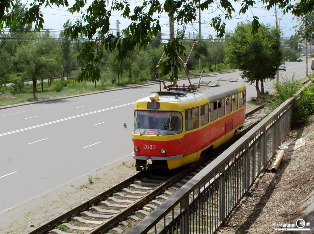 伏爾加格勒, Tatra T3SU # 2692; 伏爾加格勒 — Tram lines: [2] Second depot — South