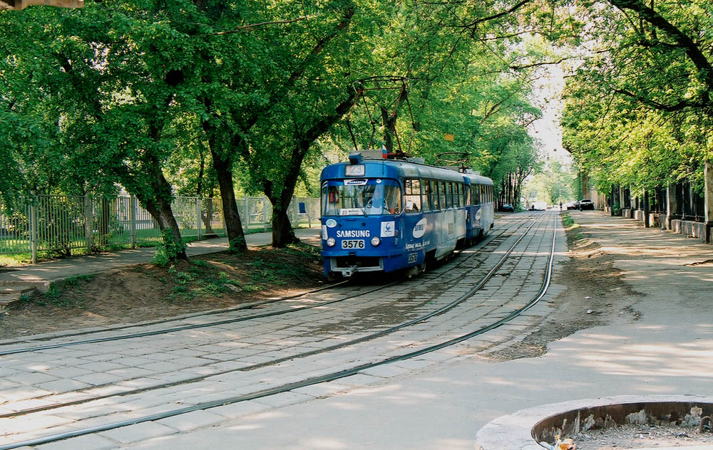 Москва, Tatra T3SU № 3576