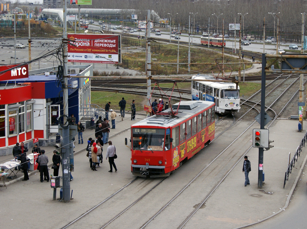 Екатеринбург, Tatra T6B5SU № 749