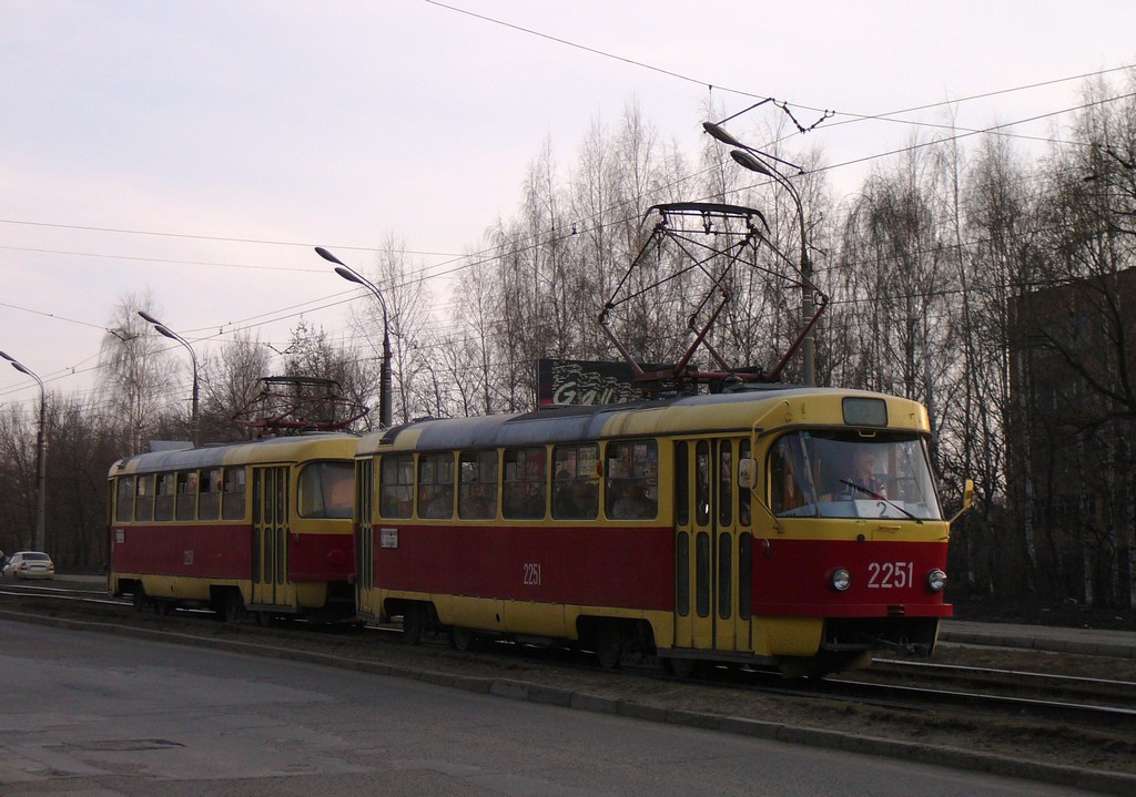 Ижевск, Tatra T3SU (двухдверная) № 2251