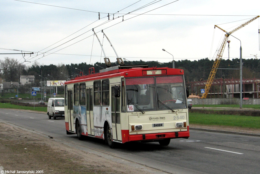 Вильнюс, Škoda 14Tr89/6 № 2540