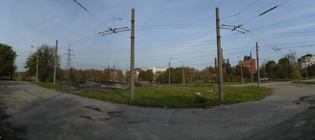 紮波羅熱 — Trolleybus line to Kremniypolimer; 紮波羅熱 — Trolleybus terminus stations