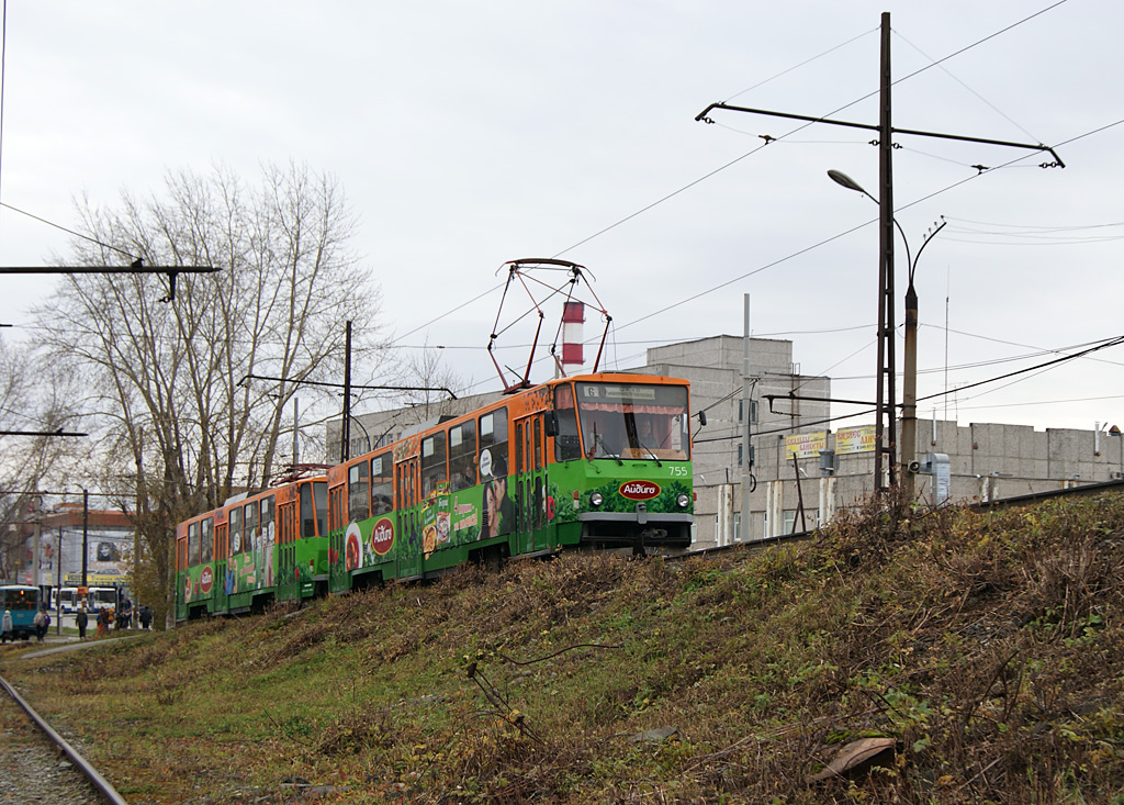 Екатеринбург, Tatra T6B5SU № 755