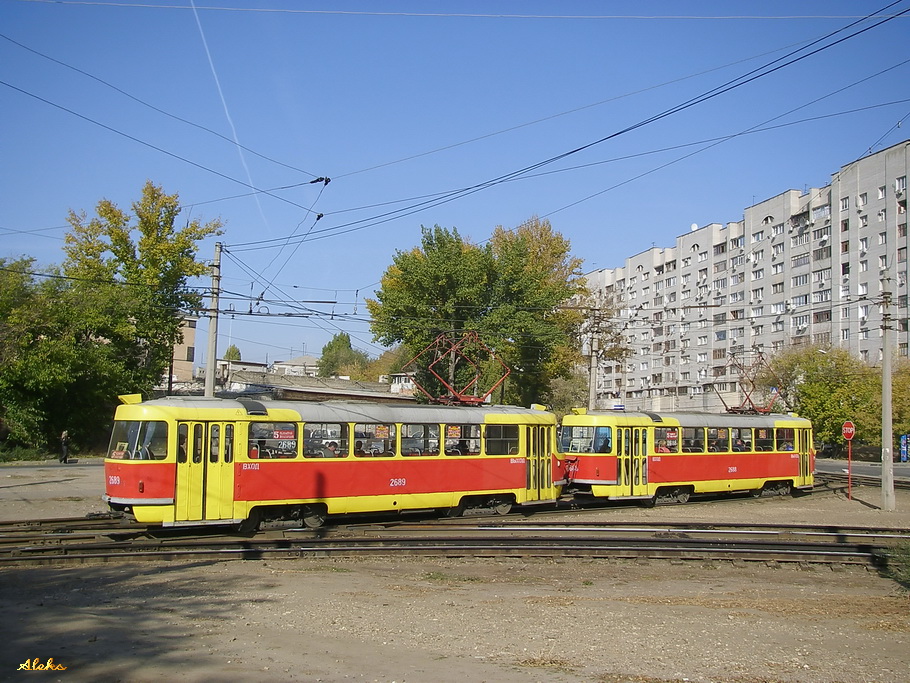 Волгоград, Tatra T3SU (двухдверная) № 2688; Волгоград, Tatra T3SU (двухдверная) № 2689