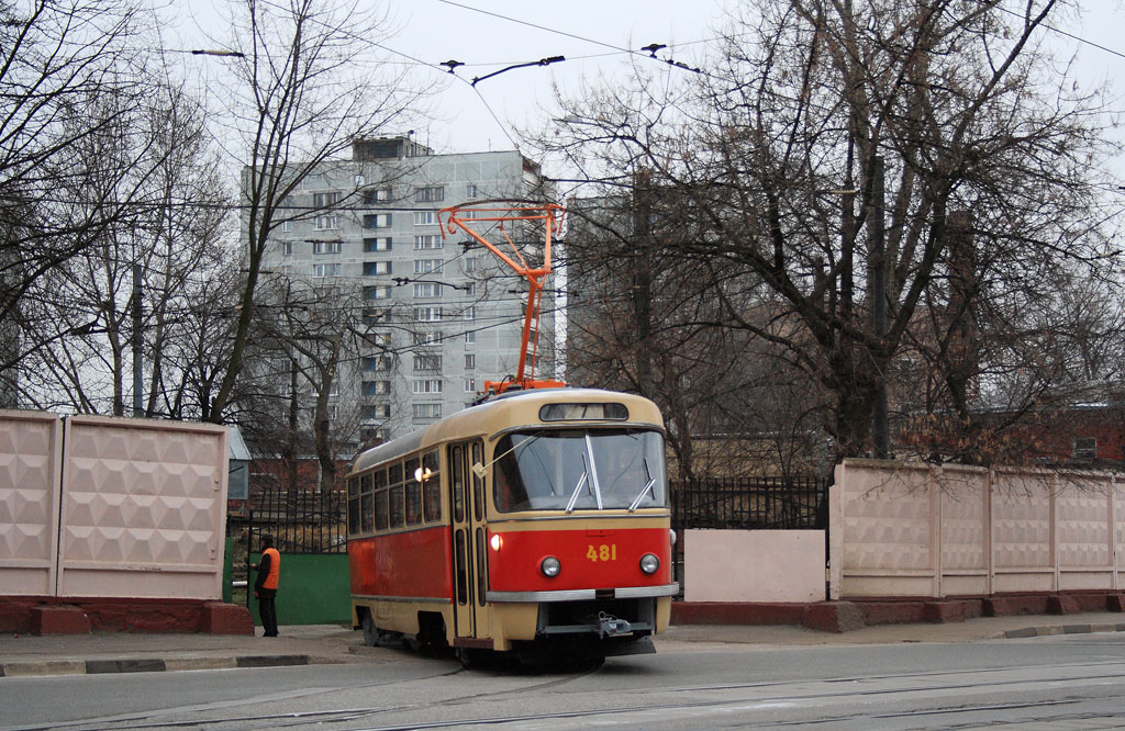 Москва, Tatra T3SU (двухдверная) № 481