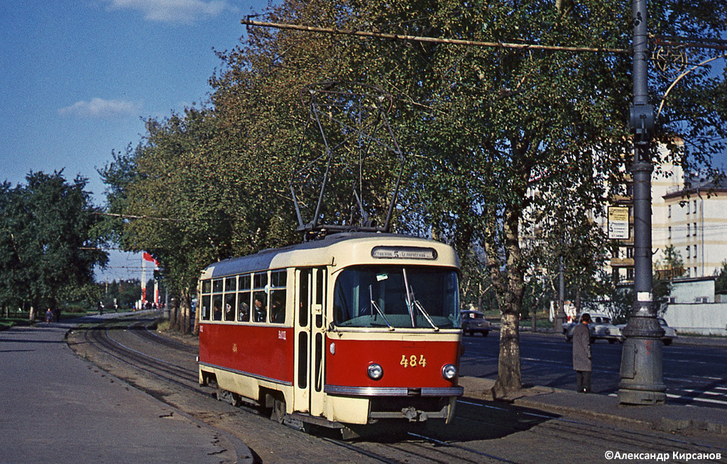 Масква, Tatra T3SU (двухдверная) № 484; Масква — Исторические фотографии — Трамвай и Троллейбус (1946-1991)