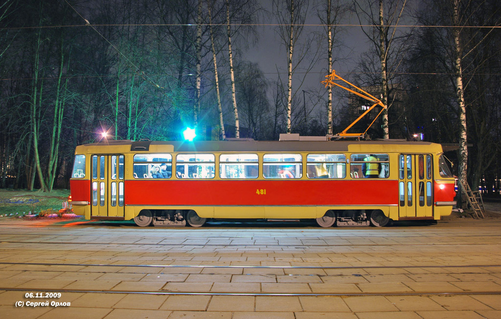 Moskva, Tatra T3SU (2-door) č. 481