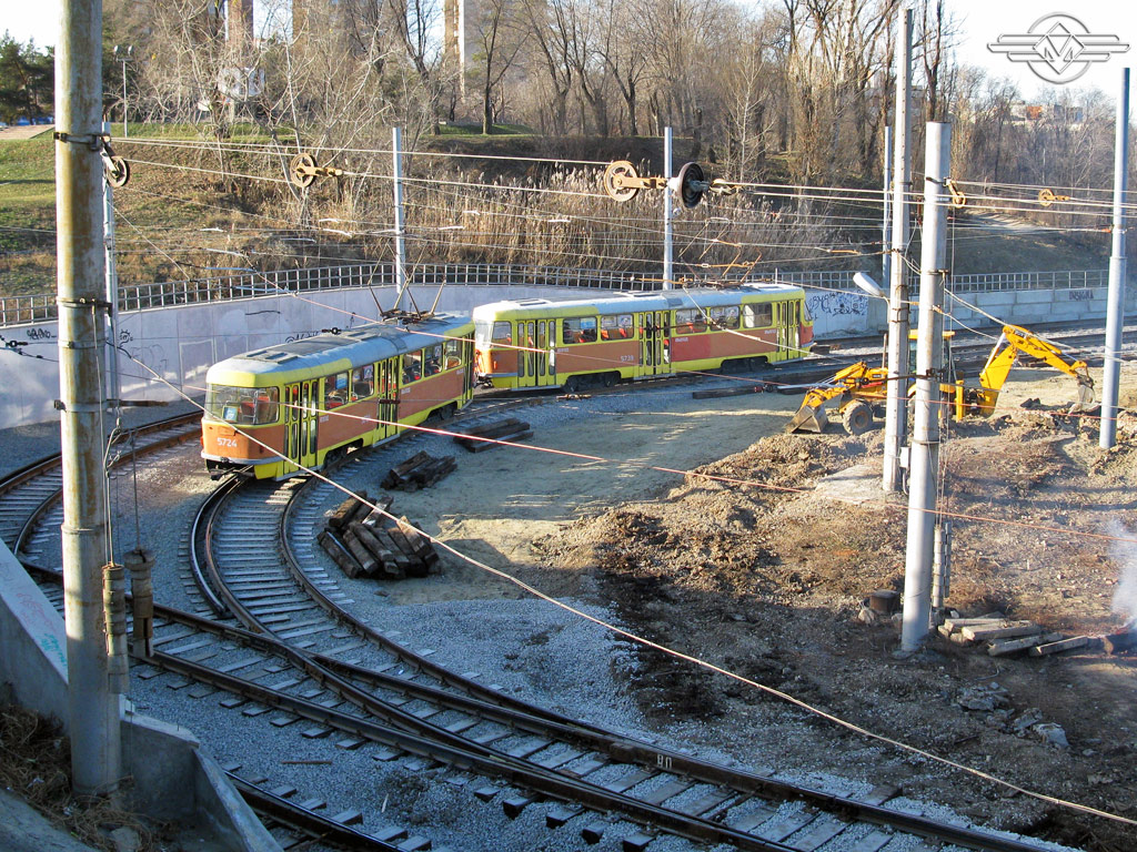 Волгоград, Tatra T3SU № 5739; Волгоград, Tatra T3SU № 5724; Волгоград — Строительство второй очереди скоростного трамвая (СТ-2)