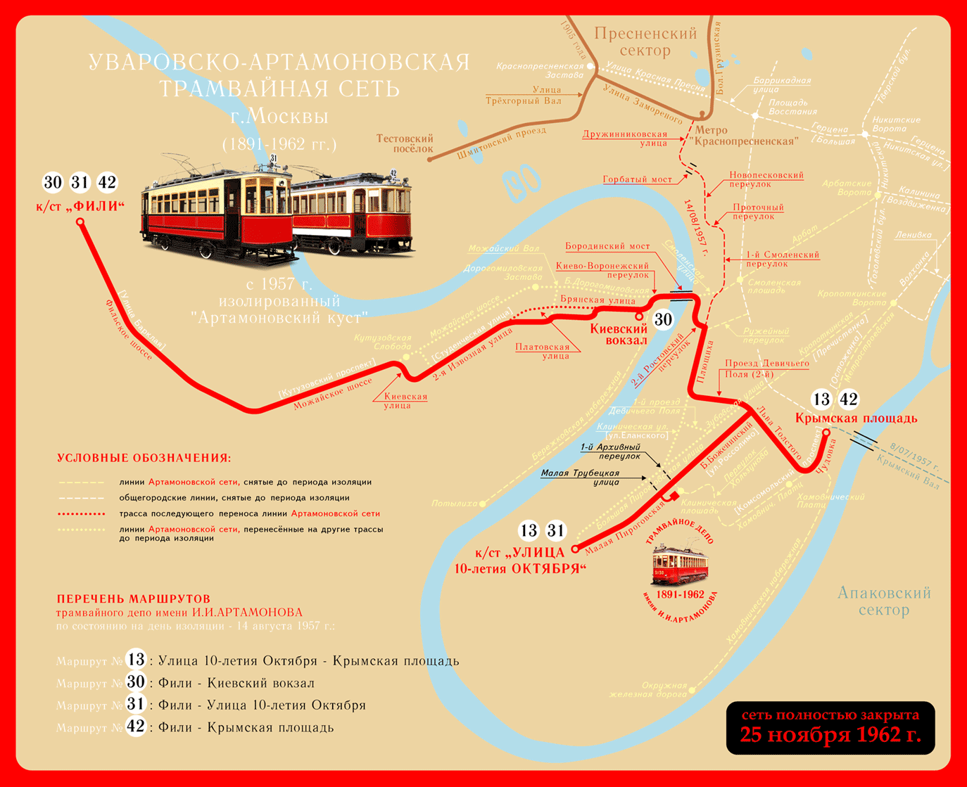 Moskva — Individual Route Maps