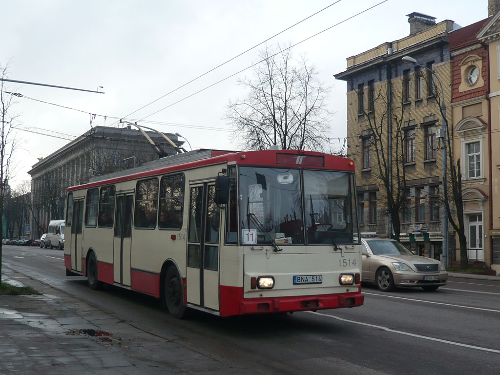 Вильнюс, Škoda 14Tr02/6 № 1514