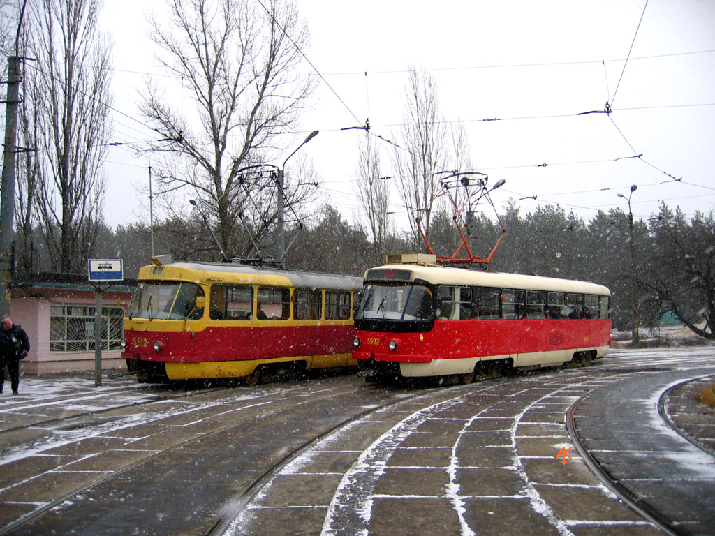 Kijev, Tatra T3P — 5992; Kijev — Trip by the tram Tatra T3P 20th of November, 2004