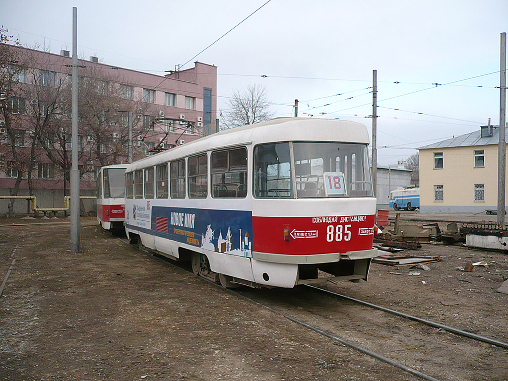 Самара, Tatra T3SU № 885; Самара — Городское трамвайное депо