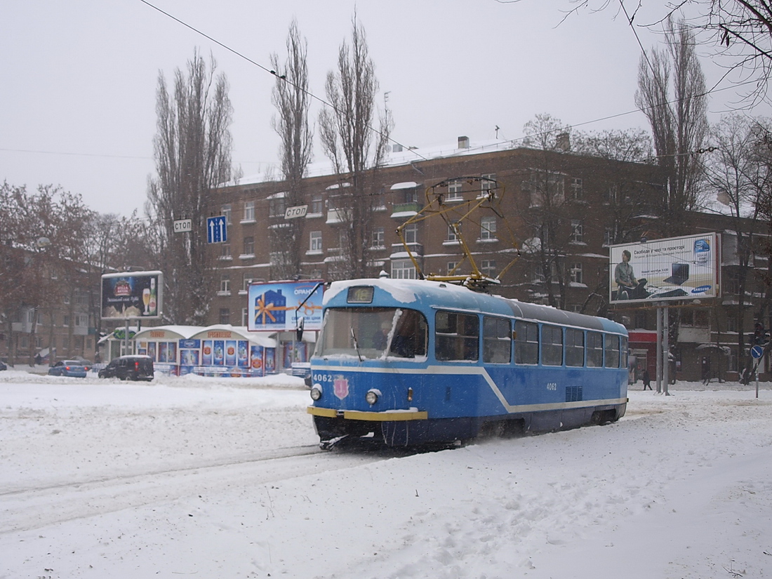 Одесса, Tatra T3R.P № 4062; Одесса — 15.12.2009 — Снегопад и его последствия
